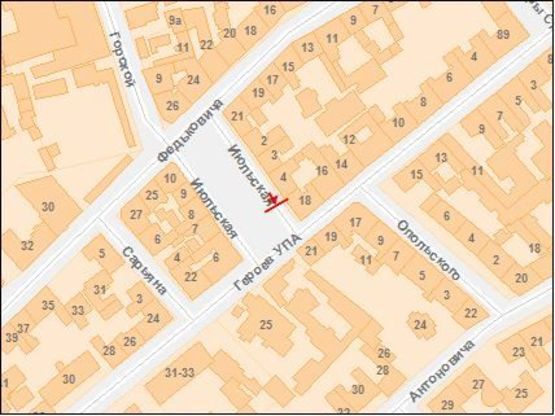 Схема рекламной плоскости по адресу Липневая пл., 4