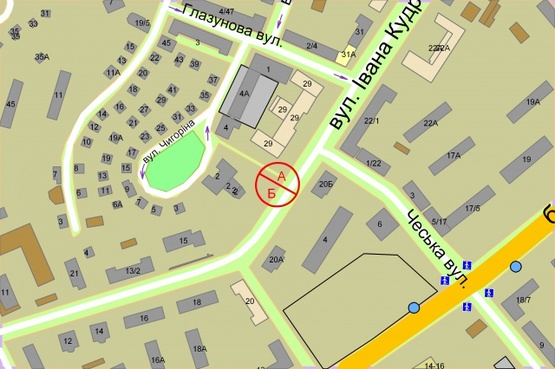 Схема рекламной плоскости по адресу Кудрі Івана, 2/27