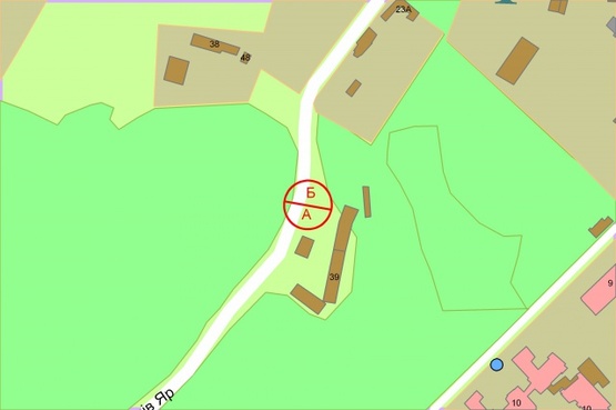 Схема рекламной плоскости по адресу Протасів Яр, 39А