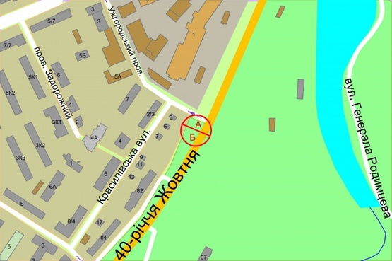 Схема рекламної площини за адресою Голосіївський проспект (40-річчя Жовтня) / Ужгородський провулок