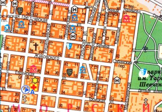 Схема рекламної площини за адресою Троицкая , 39 Екатерининская ул. А3