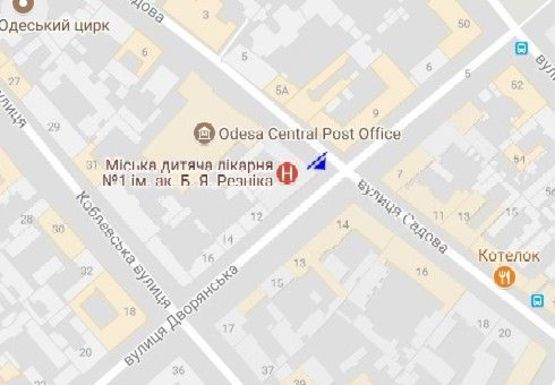 Схема рекламной плоскости по адресу Садовая ул. №12 угол Дворянской ул. В4