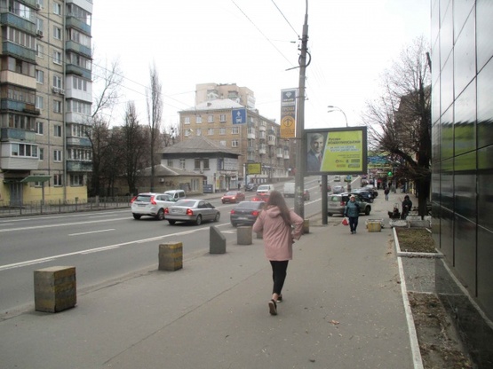 Схема рекламної площини за адресою ул.В.Гетьмана/ул.Металлистов ТЦ БОЛЬШЕВИК