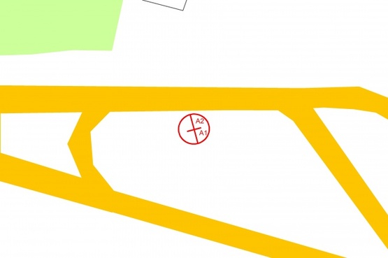 Схема рекламной плоскости по адресу Аэропорт "Борисполь" (развязка), по ходу в  Киев, (правый)