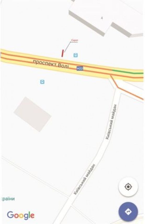 Схема рекламной плоскости по адресу пр. Волі_Київський майдан, ст. А