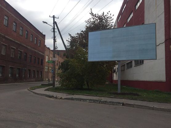 Схема рекламной плоскости по адресу вул. Кн. Ольги 38