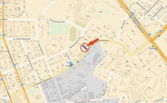 Схема рекламной плоскости по адресу вул.Є Коновальця (Щорса),21-на вул.В Васильківська,ст м Палац Україна (А5)/СКРОЛЕР