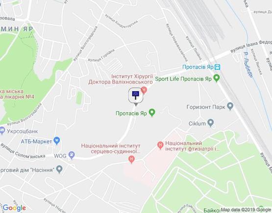 Схема рекламної площини за адресою Протасів Яр 27/гірсько лижний спуск/напр.на вул.Антоновича,В Васильківська (А2) СКРОЛЕР