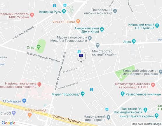 Схема рекламной плоскости по адресу вул.Дмитрієвська 69/напр.на пл Перемоги (А1) СКРОЛЕР