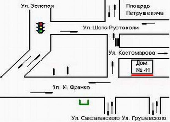 Схема рекламной плоскости по адресу Франка,41