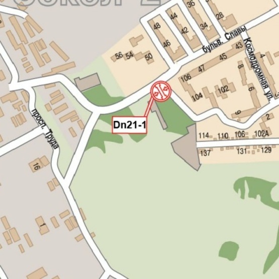 Схема рекламной плоскости по адресу Славы бульв. - жилой масив "Сокол 2", (перекресток), УкрСибБанк, маркет "АТБ", клуб "Сокол", в направл. ул. Космонавта Комарова