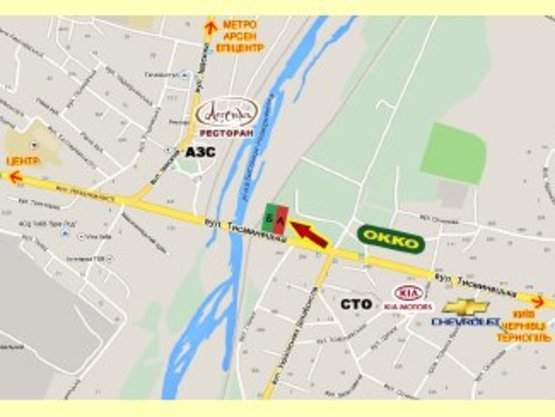 Схема рекламной плоскости по адресу Тисминецька - Івасюка верхній