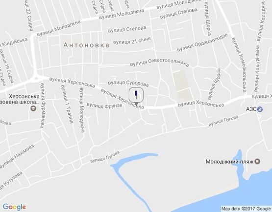 Схема рекламной плоскости по адресу Ул.Херсонская