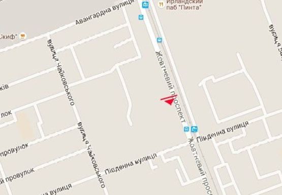 Схема рекламной плоскости по адресу Богоявленский пр., 27 (ПОД БАННЕР)