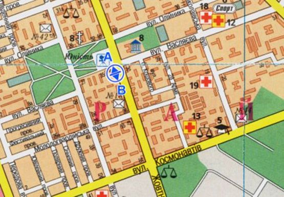 Схема рекламной плоскости по адресу Богоявленский пр. - за Юностью (ПОД БАННЕР)