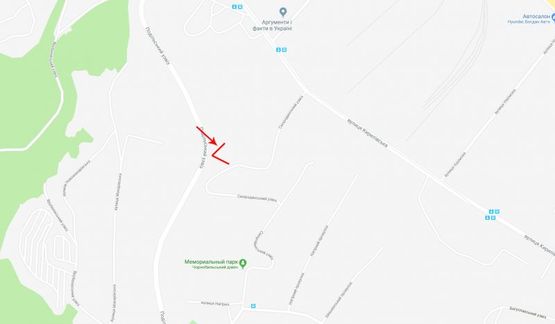 Схема рекламной плоскости по адресу Подольский спуск (видимое поле 3х12)