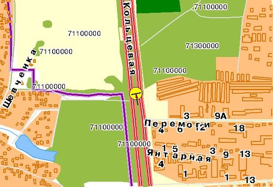 Схема рекламной плоскости по адресу Кольцевая дорога 27, к пр-ту Победы, ст.м.Академгородок