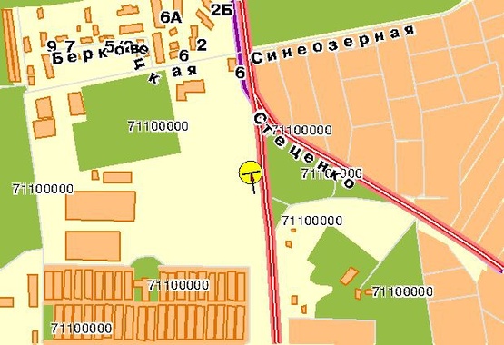 Схема рекламной плоскости по адресу Палладина Академика пр-т, возле ул.Стеценка, от ст.м.Академгородок, пр-та Победы