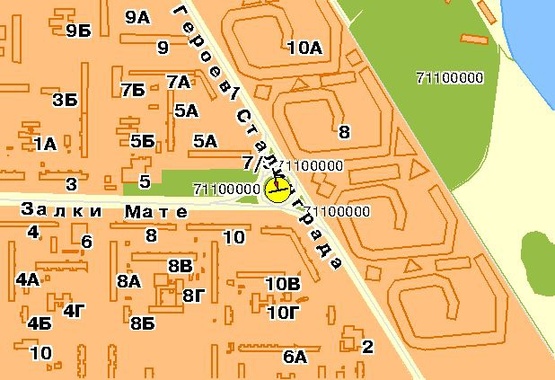 Схема рекламной плоскости по адресу Героев Сталинграда пр-т, развязка с ул.Мате Залки, в сторону Московского пр-та