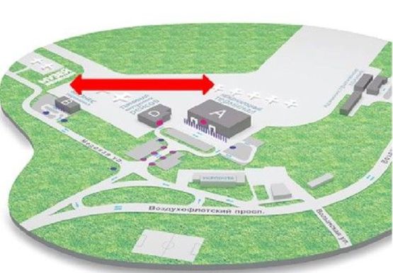 Схема рекламної площини за адресою Аэропорт "Киев", терминал Бизнес авиации