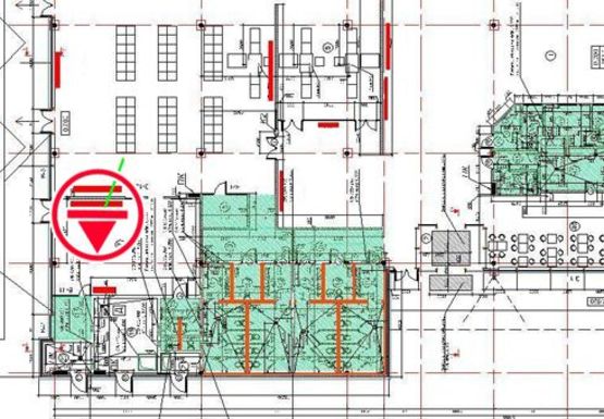 Схема рекламной плоскости по адресу Бизнес-зал, 1 этаж (Терминал D)
