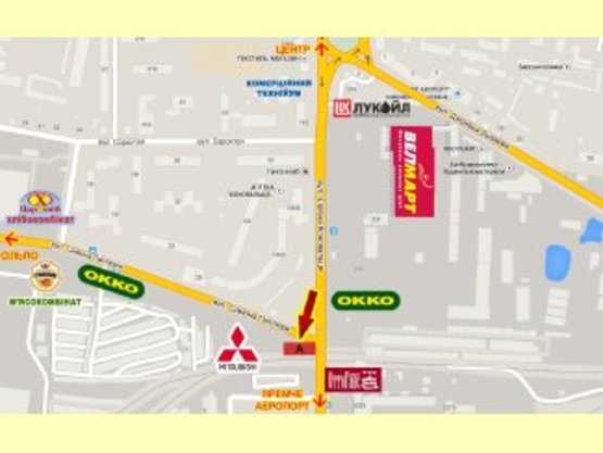 Схема рекламної площини за адресою Коновальця-Петлюри перехрестя