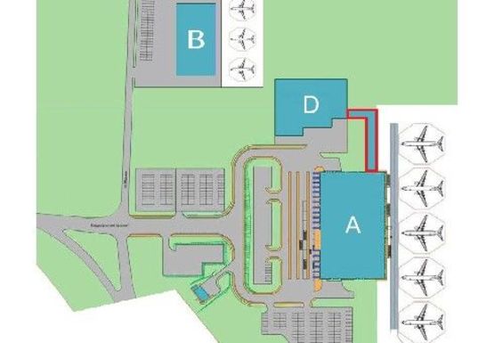 Схема рекламной плоскости по адресу Аэропорт "Киев"