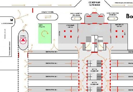 Схема рекламной плоскости по адресу Привокзальная площадь