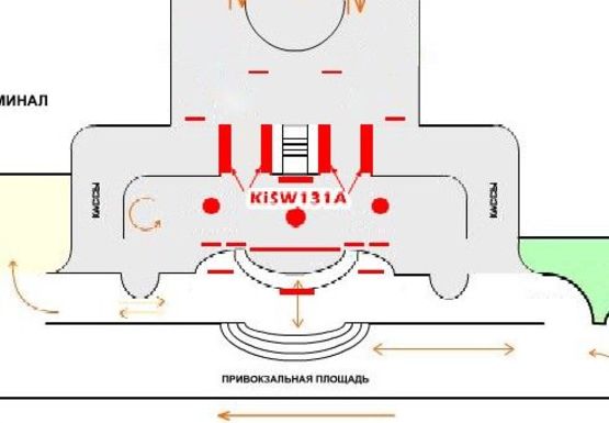 Схема рекламной плоскости по адресу Южный терминал