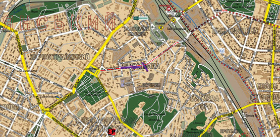 Схема рекламної площини за адресою ул. Урицкого, 25 / ул. Стадионная(на светофоре)