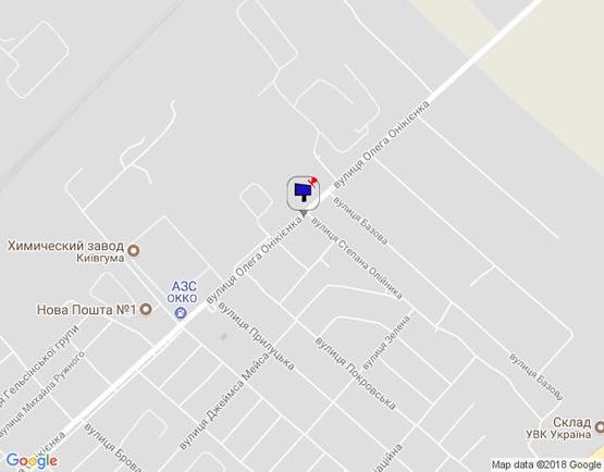 Схема рекламной плоскости по адресу м. Бровари, вул. Олега Онікієнка, навпроти будинку 129