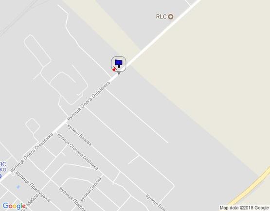 Схема рекламной плоскости по адресу м. Бровари, вул. Олега Онікієнка, навпроти будинку 135