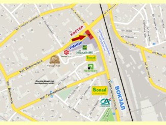 Схема рекламной плоскости по адресу Деповська-Миру-Хоткевича лівий