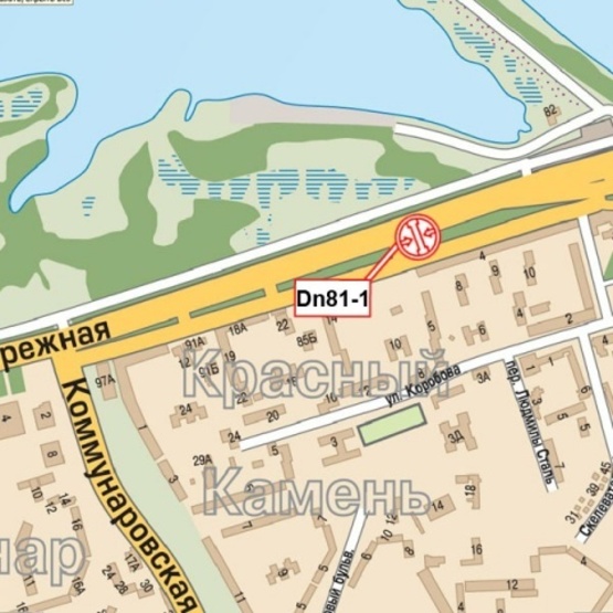 Схема рекламної площини за адресою Заводская Набережная ул., 4 (Суд Ленинского р-на, фитнес "Афродита", магазин "Автопланета", "Mega Toys Ukraine"), в направл. Кайдакского моста