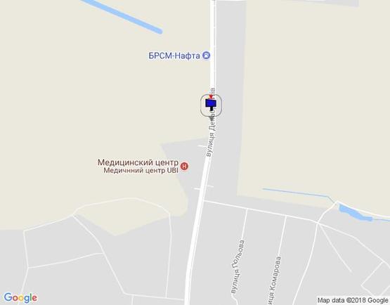 Схема рекламной плоскости по адресу вул.Декабристів, навпроти 350, біля фарм.складів