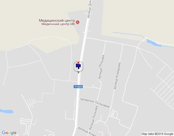 Схема рекламної площини за адресою вул. Декабристів, навпроти 276. В'їзд на КП