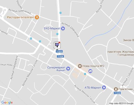 Схема рекламной плоскости по адресу ул. Декабристов 1-А, перекресток с ул.Грушевского , клумба, со стороны ул.Декабристов  