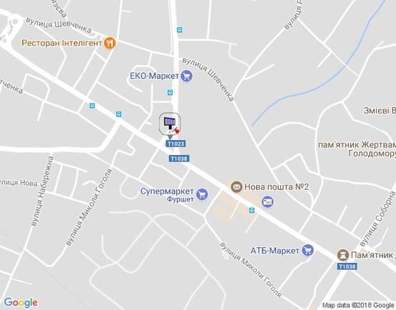 Схема рекламной плоскости по адресу ул. Декабристов 1-А, перекресток с ул.Грушевского , клумба, со стороны ул.Грушевского