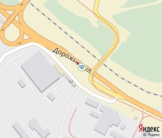 Схема рекламной плоскости по адресу Дорожная ул., в сторону Днепропетровской ул., СТО BMW, въезд