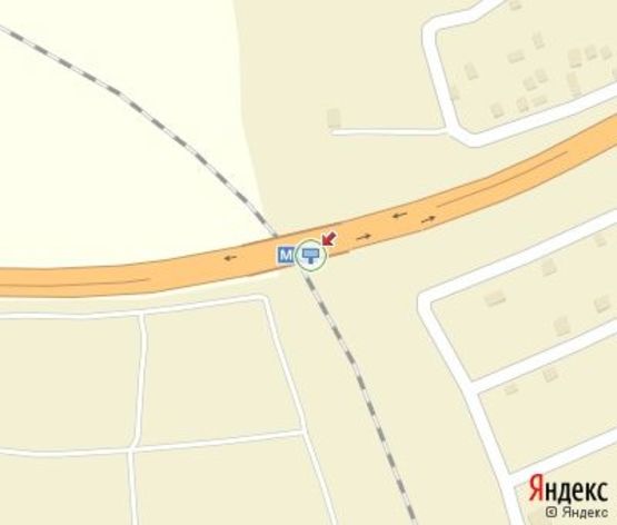 Схема рекламной плоскости по адресу Киев - Харьков - Довженский пос. Райеленовка  выезд на Киев, Полтаву (к АЗС "WOG" и АЗС"Shell")