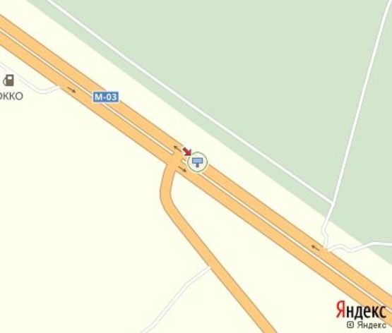 Схема рекламної площини за адресою Московский пр. - пов. на Б.Рогань (Ростовская трасса - поворот на Б.Рогань) разделитель выезд из Харькова