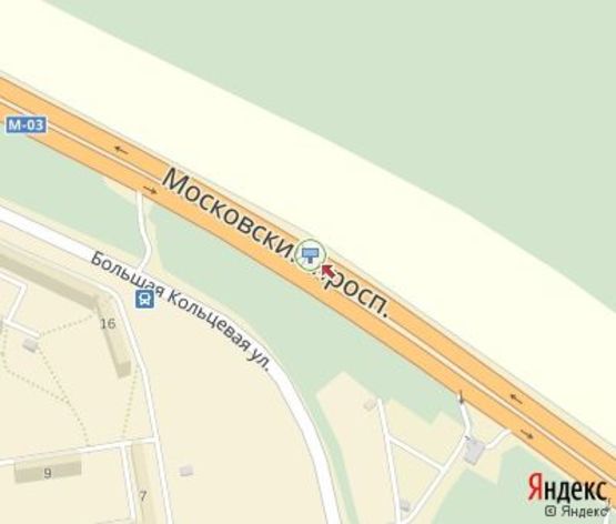 Схема рекламної площини за адресою Ростовская трасса - 3й на въезд в Харьков