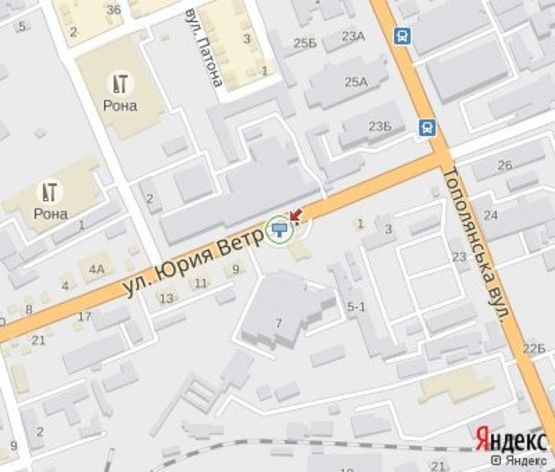 Схема рекламної площини за адресою Ветрова ул., 5 АЗС "ANP" (к "Нова Пошта" и "Интайм")