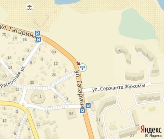 Схема рекламной плоскости по адресу Гагарина ул. -  Старособорный спуск (ЖК "Нова Митниця",150 м. к супермаркету "Велика Кишеня")