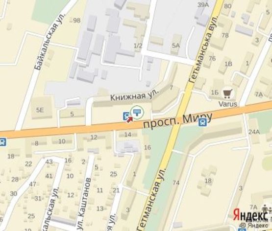 Схема рекламной плоскости по адресу Мира пр.