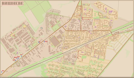 Схема рекламной плоскости по адресу  с. Святопетровское, трасса Киев-Боярка, въезд в село