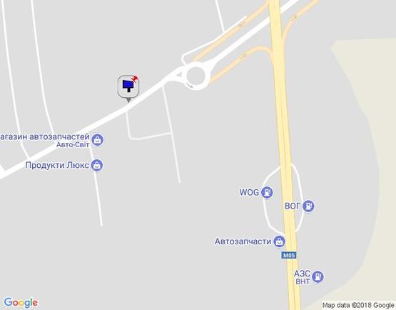 Схема рекламной плоскости по адресу м. Умань, вул. Інтернаціональна