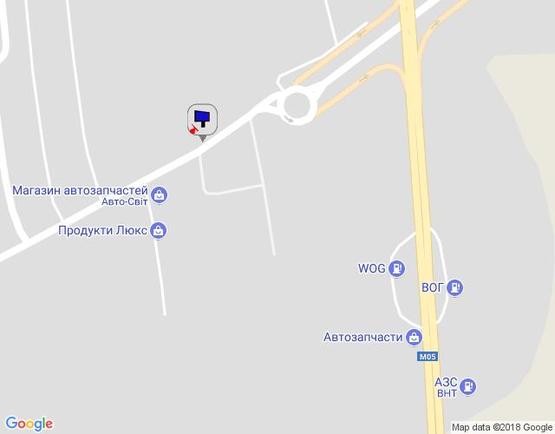 Схема рекламной плоскости по адресу м. Умань, вул. Інтернаціональна