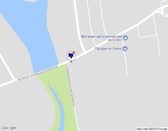 Схема рекламной плоскости по адресу м. Умань, вул. Інтернаціональна, навпроти будинку 117