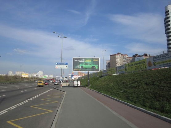 Схема рекламної площини за адресою пр.Бажана,16 (ст.м.Позняки, ТЦ Спортмастер)А призма грань-3